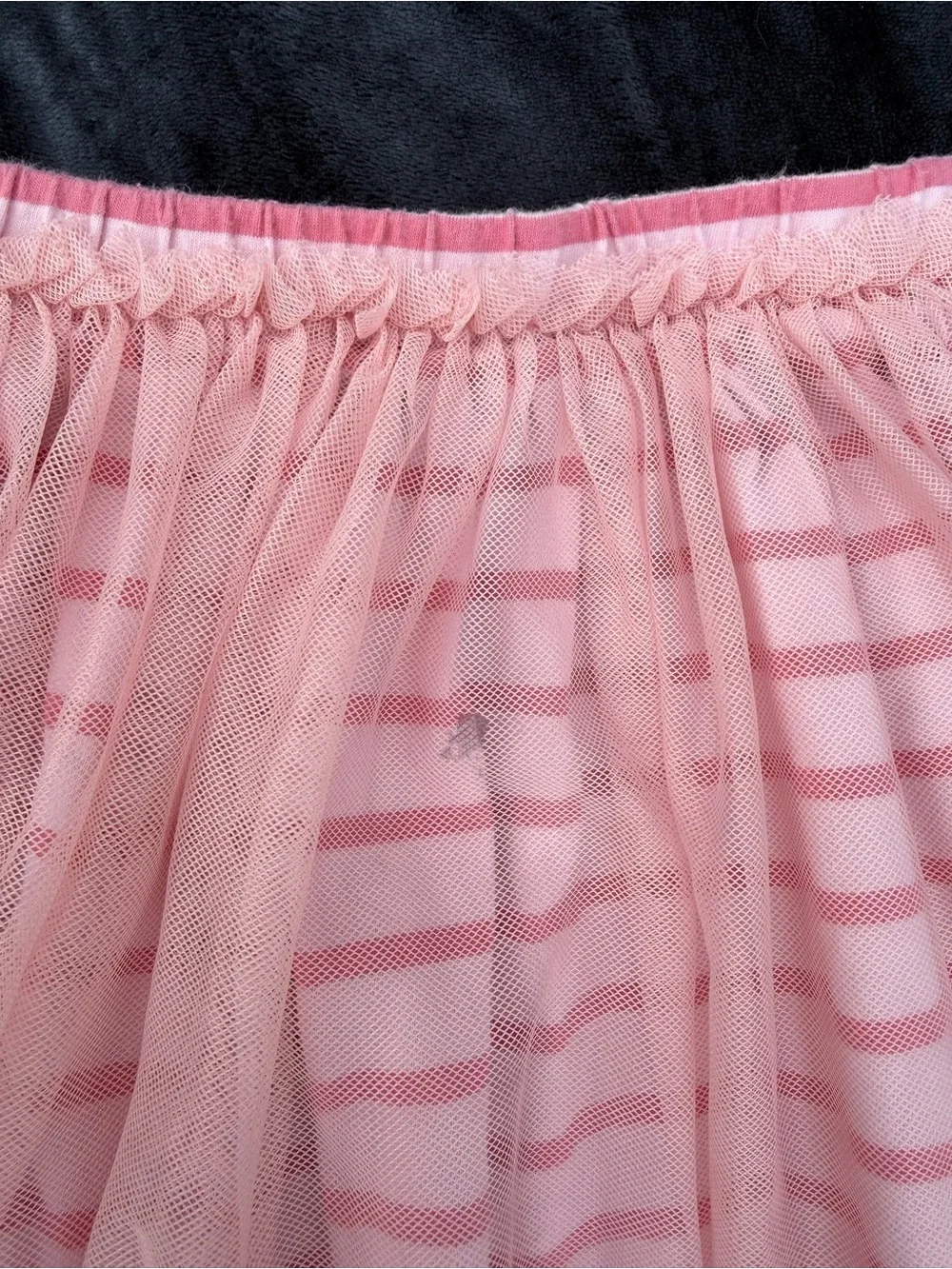 Tea Collection Pink Striped Tulle Tutu Skirt Size 5 Girls Twirl Play